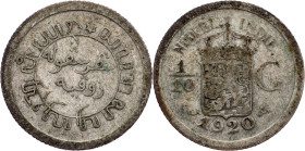 Netherlands East Indies, 1/10 Gulden 1920