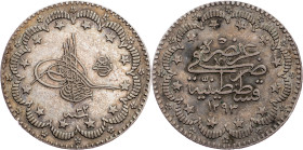 Ottoman Empire, 5 Kurus 1906