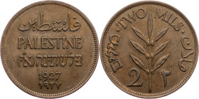 Palestine, 2 Mils 1927, London
