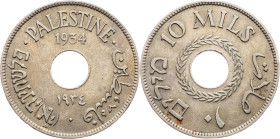 Palestine, 10 Mils 1934, London