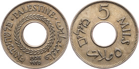 Palestine, 5 Mils 1935, London