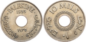 Palestine, 10 Mils 1935, London