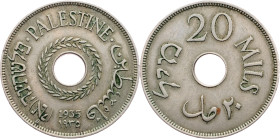 Palestine, 20 Mils 1935, London