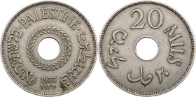 Palestine, 20 Mils 1935