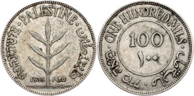 Palestine, 100 Mils 1935