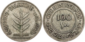 Palestine, 100 Mils 1935
