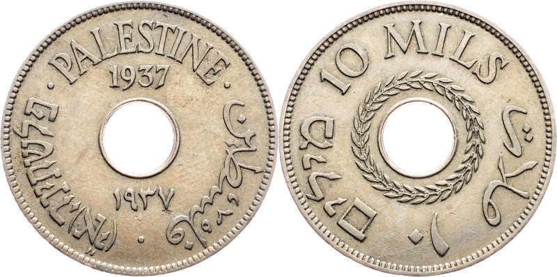 Palestine, 10 Mils 1937, London Palestine, 10 Mils 1937, London, KM# 4; EF

Gr...