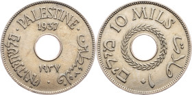 Palestine, 10 Mils 1937, London