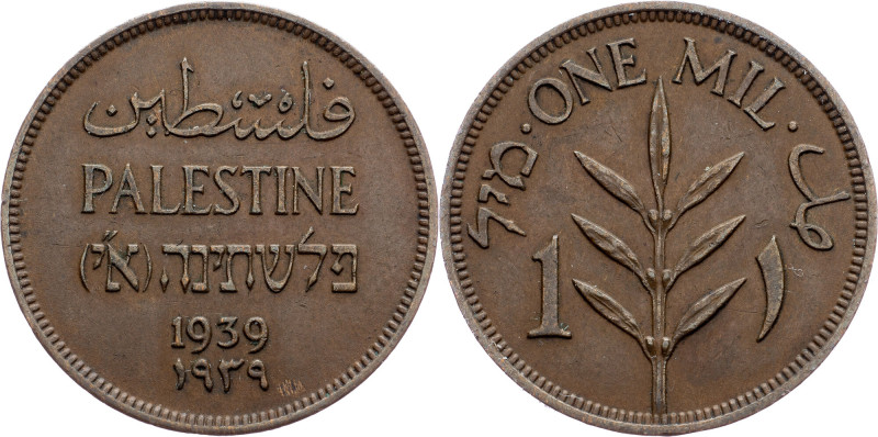 Palestine, 1 Mil 1939, London Palestine, 1 Mil 1939, London, KM# 1|toned; EF

...