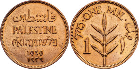 Palestine, 1 Mil 1939, London