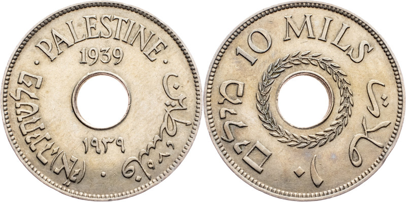 Palestine, 10 Mils 1939, London Palestine, 10 Mils 1939, London, KM# 4; EF

Gr...