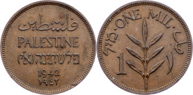 Palestine, 1 Mil 1942, London