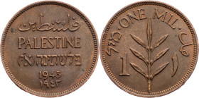 Palestine, 1 Mil 1943, London