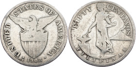 Philippines, 50 Centavos 1908