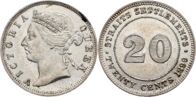 Straits Settlements, 20 Cents 1899