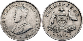 Australia, 3 Pence 1911