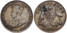Australia, 3 Pence 1921