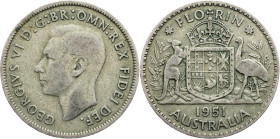 Australia, 1 Florin 1951
