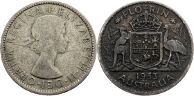 Australia, 1 Florin 1953