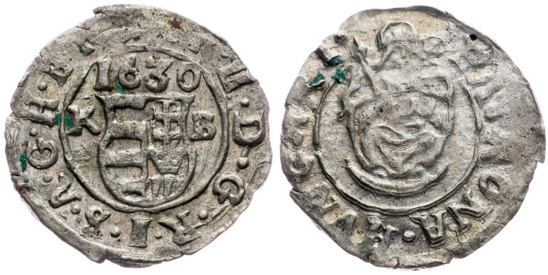 Ferdinand II., Denar 1630, Kremnitz Ferdinand II., Denar 1630, Kremnitz, 0,539 g...