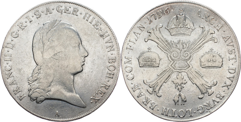 Franz II. (I.), 1 Thaler 1796, A Franz II. (I.), 1 Thaler 1796, A, Ag, KM 62.1|c...