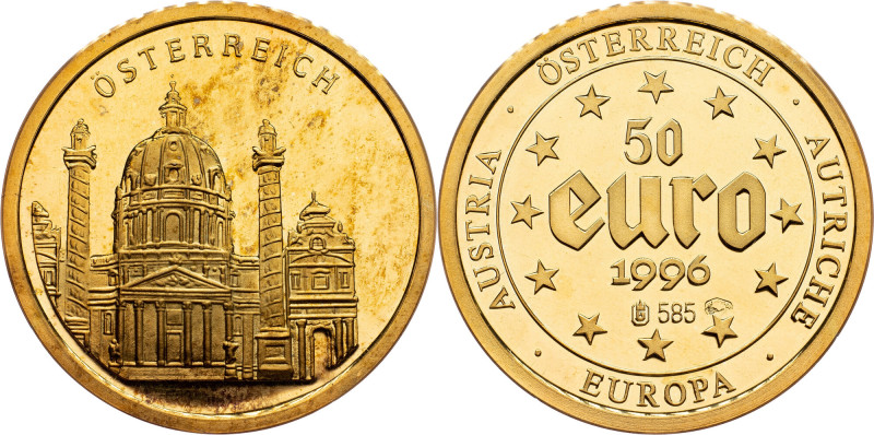 Bayerisches Munzkontor, Medal 1996, Au Bayerisches Munzkontor, Medal 1996, 3,125...