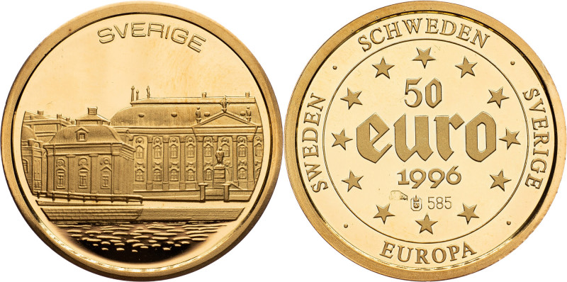 Bayerisches Munzkontor, Medal 1996, Au Bayerisches Munzkontor, Medal 1996, 3,125...