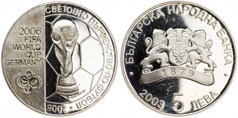 Bulgaria, 5 Leva 2003 Bulgaria, 5 Leva 2003, Ag, KM# 268|small scratches in the ...