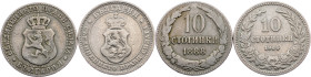 Bulgaria, 10 Stotinki 1888, 1906