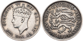 Cyprus, 4½ Piastres 1938