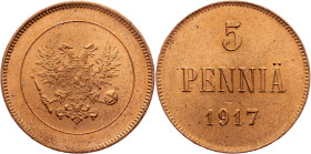 Finland, 5 Pennia 1917, Helsinki