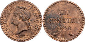 France, 1 Centime 1848, Paris