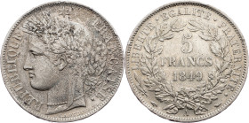 France, 5 Francs 1849, Paris