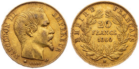 France, 20 Francs 1860, Strasbourg