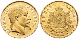 France, 20 Francs 1866, Strasbourg