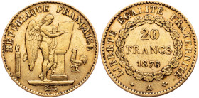 France, 20 Francs 1876, Paris
