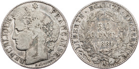 France, 50 Centimes 1881, Paris