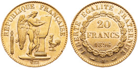 France, 20 Francs 1896, Paris
