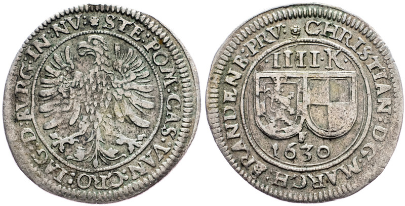 Christian, Batzen 1630 Christian, Batzen 1630, 2,093 g, Ag, Grüber 3580|mount re...