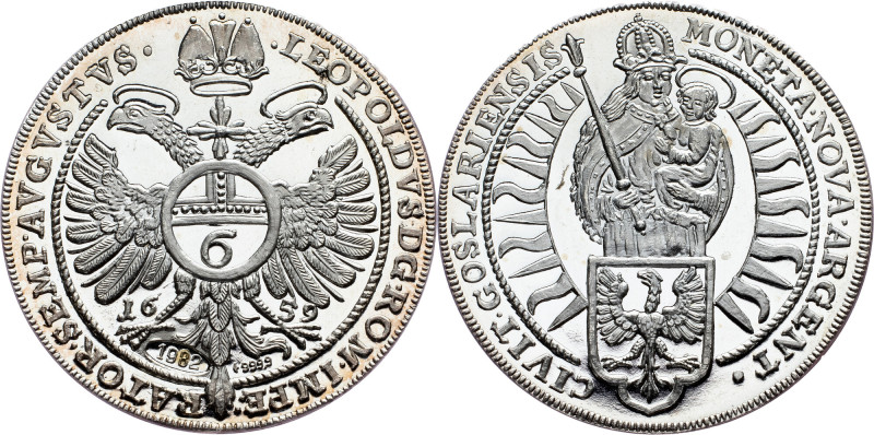 Goslar, 1/4 Thaler 1659, Restrike Goslar, 1/4 Thaler 1659, Restrike, 10,873 g, A...