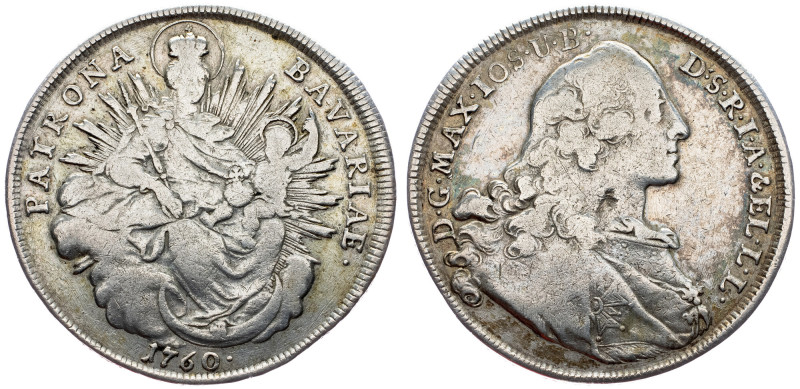 Germany, Thaler 1760 Germany, Thaler 1760, 27,527 g, Ag, Dav. 1953; Hahn 307|ton...