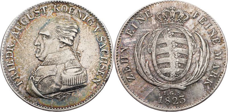 Germany, 1 Thaler 1823, IGS Germany, 1 Thaler 1823, IGS, Ag, KM# 1091|toned; VF+...