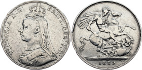 Great Britain, 1 Crown 1889
