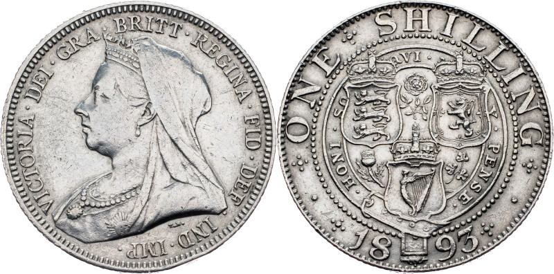 Great Britain, 1 Shilling 1893 Great Britain, 1 Shilling 1893, Ag, KM# 780; EF
...