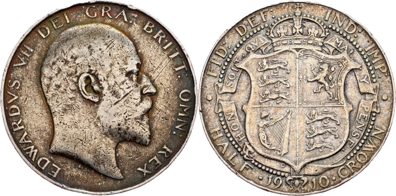 Great Britain, 1/2 Crown 1910 Great Britain, 1/2 Crown 1910, 14,054 g, KM# 802|e...