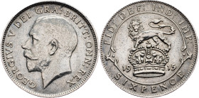 Great Britain, 6 Pence 1915