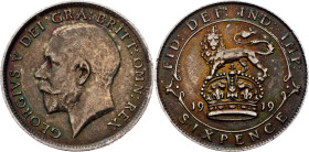 Great Britain, 6 Pence 1919