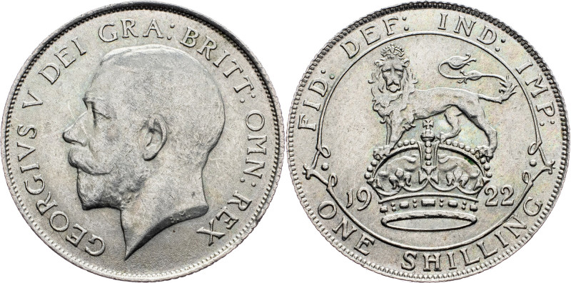Great Britain, 1 Shilling 1922 Great Britain, 1 Shilling 1922, Ag, KM# 816a; EF+...