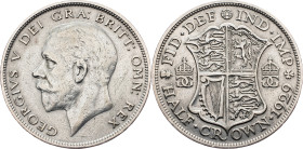 Great Britain, 1/2 Crown 1929