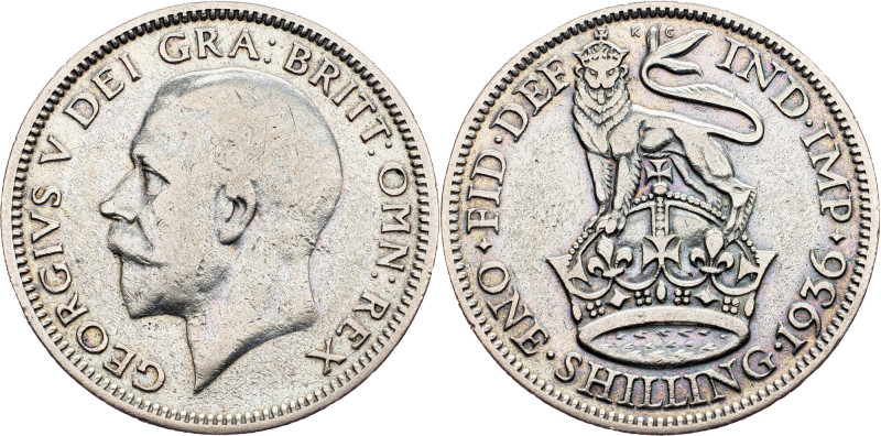 Great Britain, 1 Shilling 1936 Great Britain, 1 Shilling 1936, Ag, KM# 833; VF+...